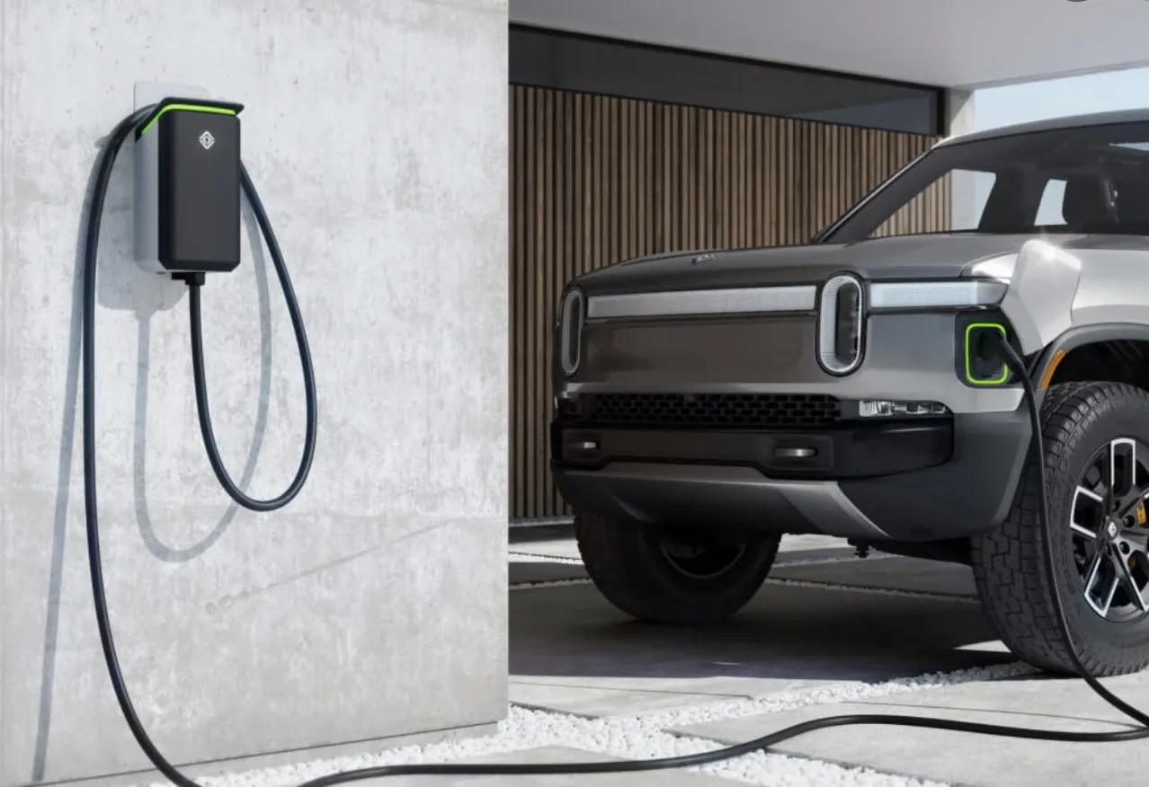 rivian charging port